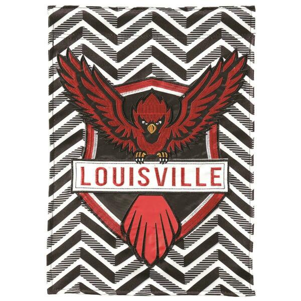 Recinto 13 x 18 in. Louisville Cardinal Plus Garden Flag RE3458919